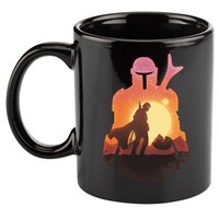 Mando Sunset Illustration Cool Graphic 11oz C Handle Ceramic Mug