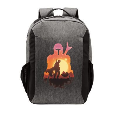 Mando Sunset Illustration Cool Graphic Vector Backpack