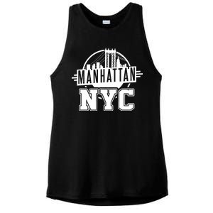 Manhattan NYC Ladies PosiCharge Tri-Blend Wicking Tank