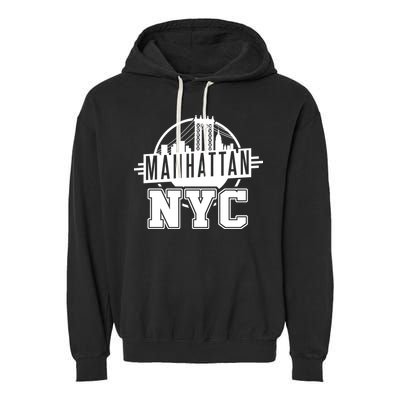 Manhattan NYC Garment-Dyed Fleece Hoodie