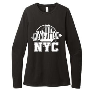 Manhattan NYC Womens CVC Long Sleeve Shirt