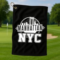 Manhattan NYC Golf Towel