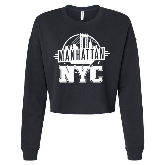 Manhattan NYC Cropped Pullover Crew