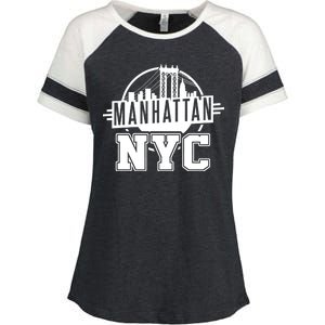 Manhattan NYC Enza Ladies Jersey Colorblock Tee