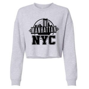 Manhattan NYC Cropped Pullover Crew