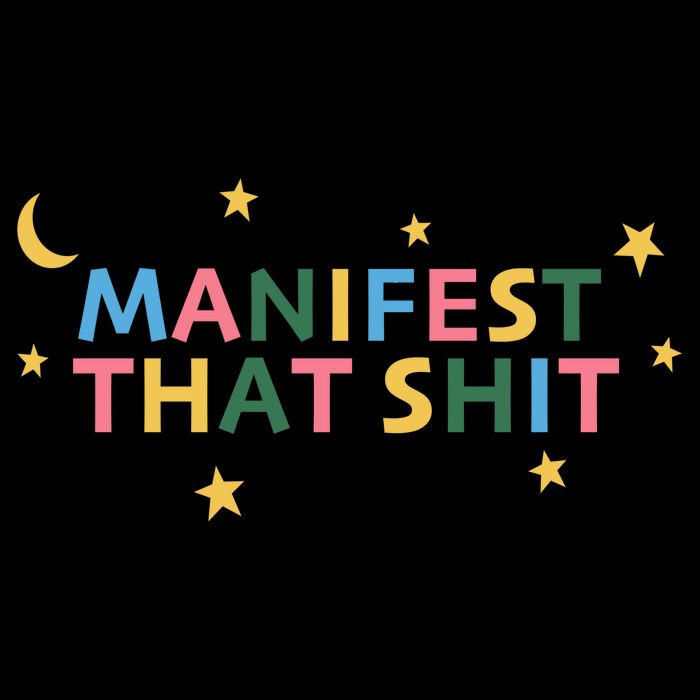 Manifest That Shit  Pom Pom 12in Knit Beanie