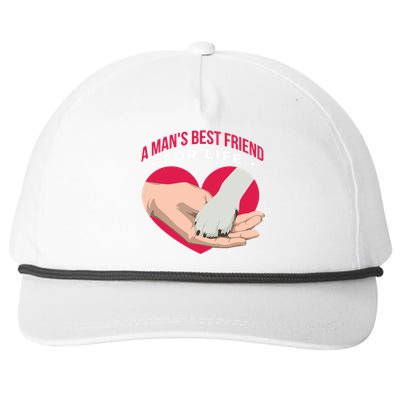 Man's Best Friend For Life Dog Snapback Five-Panel Rope Hat