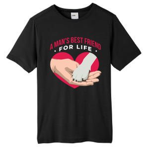 Man's Best Friend For Life Dog Tall Fusion ChromaSoft Performance T-Shirt