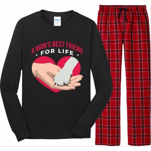 Man's Best Friend For Life Dog Long Sleeve Pajama Set