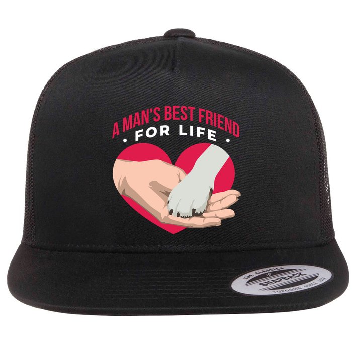 Man's Best Friend For Life Dog Flatbill Hat