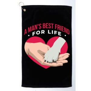 Man's Best Friend For Life Dog Platinum Collection Golf Towel