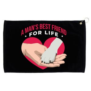 Man's Best Friend For Life Dog Grommeted Golf Towel