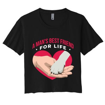 Man's Best Friend For Life Dog Crop Top