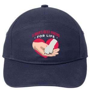 Man's Best Friend For Life Dog 7-Panel Snapback Hat