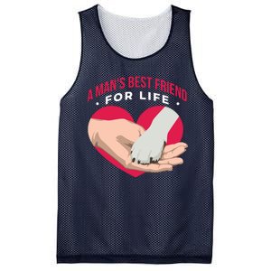 Man's Best Friend For Life Dog Mesh Reversible Basketball Jersey Tank