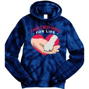 Man's Best Friend For Life Dog Tie Dye Hoodie