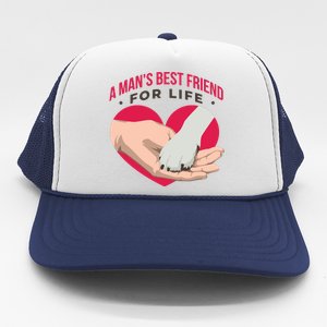 Man's Best Friend For Life Dog Trucker Hat