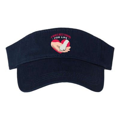 Man's Best Friend For Life Dog Valucap Bio-Washed Visor