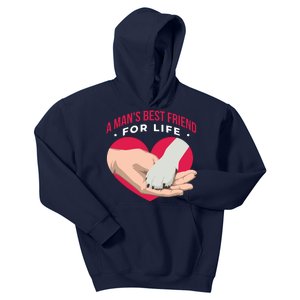 Man's Best Friend For Life Dog Kids Hoodie