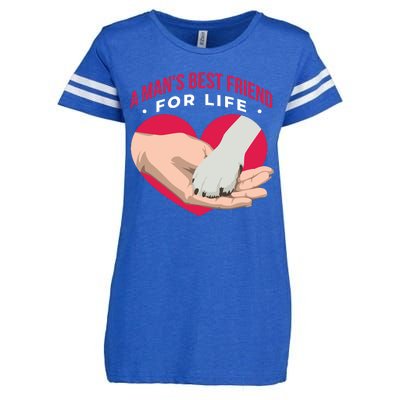 Man's Best Friend For Life Dog Enza Ladies Jersey Football T-Shirt