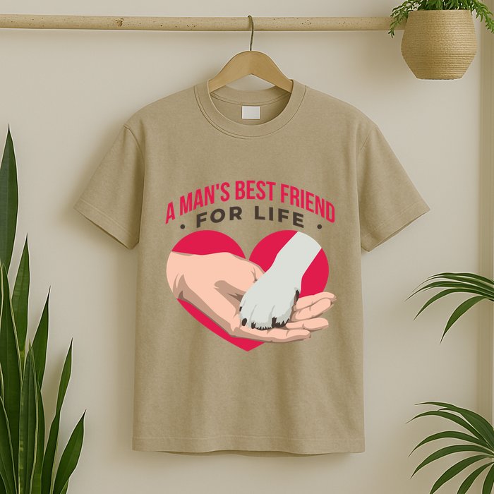 Man's Best Friend For Life Dog T-Shirt