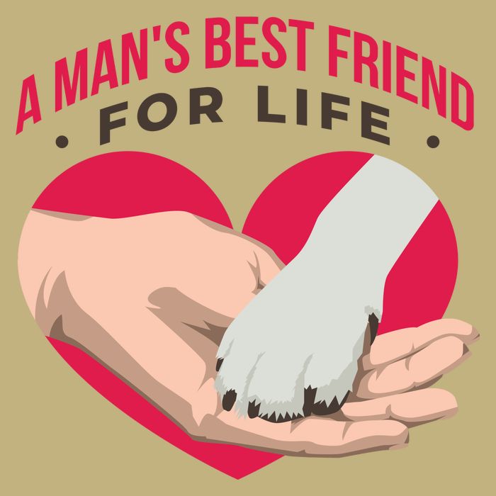 Man's Best Friend For Life Dog T-Shirt