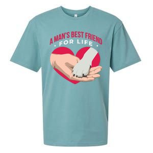 Man's Best Friend For Life Dog Sueded Cloud Jersey T-Shirt