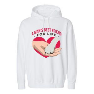 Man's Best Friend For Life Dog Garment-Dyed Fleece Hoodie