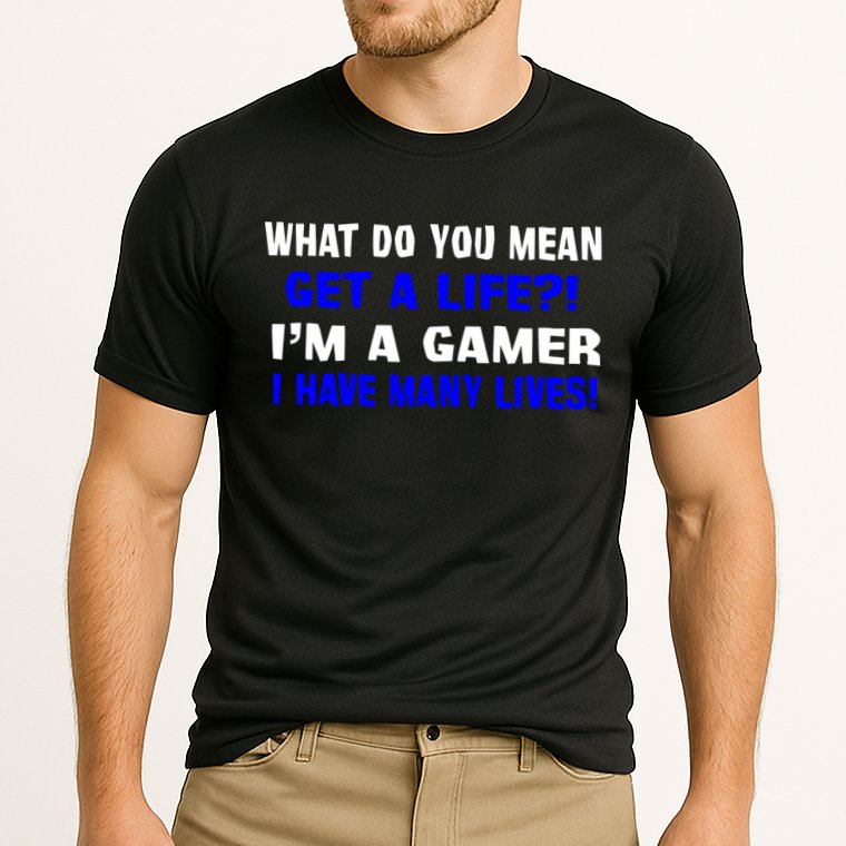 Many Lives Gamer Cooling Performance Crew T-Shirt