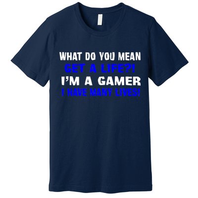 Many Lives Gamer Premium T-Shirt