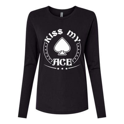 My Ace Of Spades Card Funny Poker Womens Cotton Relaxed Long Sleeve T-Shirt