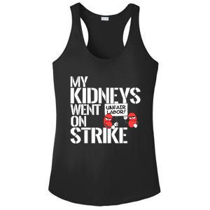 Myneys Are On Strike A Funny Dialysis Patient Ladies PosiCharge Competitor Racerback Tank