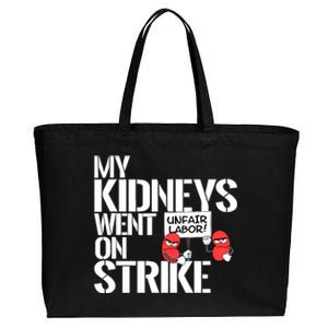 Myneys Are On Strike A Funny Dialysis Patient Cotton Canvas Jumbo Tote