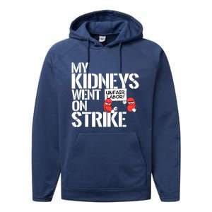 Myneys Are On Strike A Funny Dialysis Patient Performance Fleece Hoodie