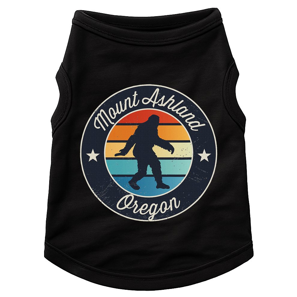 Mount Ashland Oregon Or Sasquatch Souvenir Graphic Doggie Tank