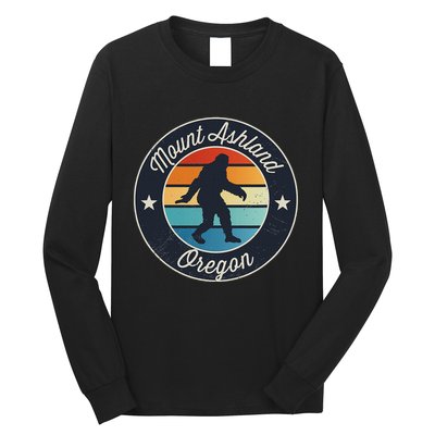 Mount Ashland Oregon Or Sasquatch Souvenir Graphic Long Sleeve Shirt