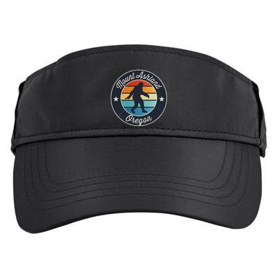 Mount Ashland Oregon Or Sasquatch Souvenir Graphic Adult Drive Performance Visor