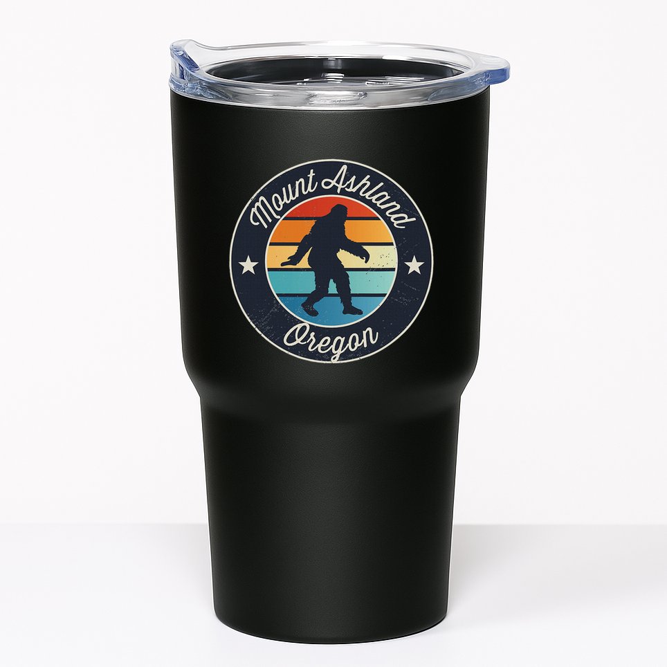 Mount Ashland Oregon Or Sasquatch Souvenir Graphic Tumbler
