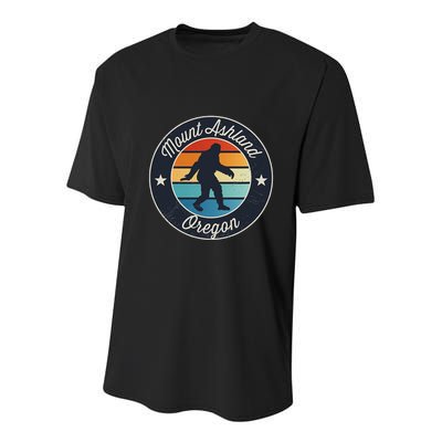 Mount Ashland Oregon Or Sasquatch Souvenir Graphic Youth Performance Sprint T-Shirt