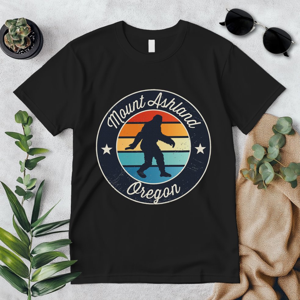 Mount Ashland Oregon Or Sasquatch Souvenir Graphic Premium T-Shirt