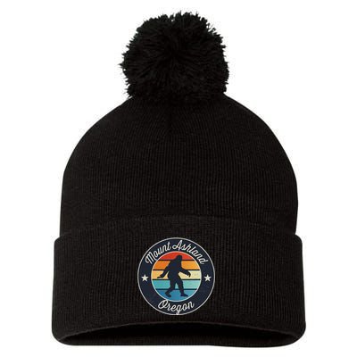 Mount Ashland Oregon Or Sasquatch Souvenir Graphic Pom Pom 12in Knit Beanie