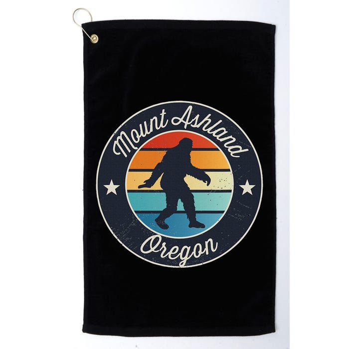 Mount Ashland Oregon Or Sasquatch Souvenir Graphic Golf Towel