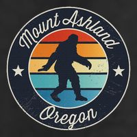 Mount Ashland Oregon Or Sasquatch Souvenir Graphic Golf Towel