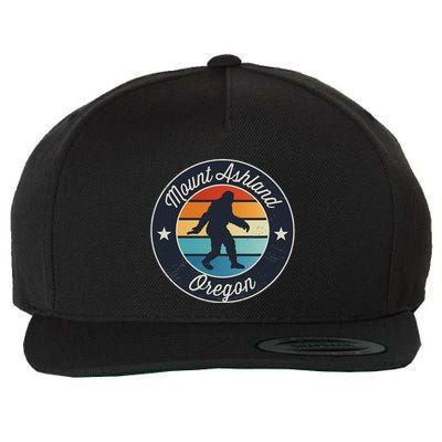 Mount Ashland Oregon Or Sasquatch Souvenir Graphic Wool Snapback Cap