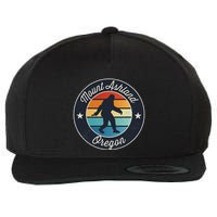 Mount Ashland Oregon Or Sasquatch Souvenir Graphic Wool Snapback Cap