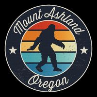Mount Ashland Oregon Or Sasquatch Souvenir Graphic Wool Snapback Cap