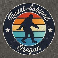 Mount Ashland Oregon Or Sasquatch Souvenir Graphic Cotton Canvas Backpack