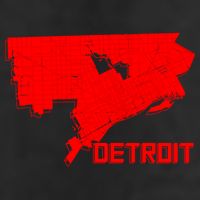 Map Of Detroit City Adult Drive Performance Visor