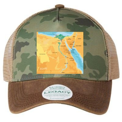 Map of Egypt Legacy Tie Dye Trucker Hat