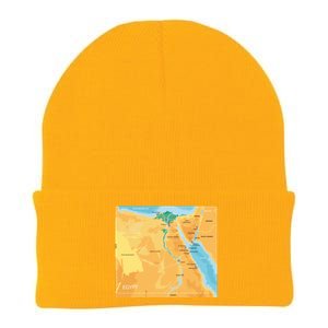 Map of Egypt Knit Cap Winter Beanie